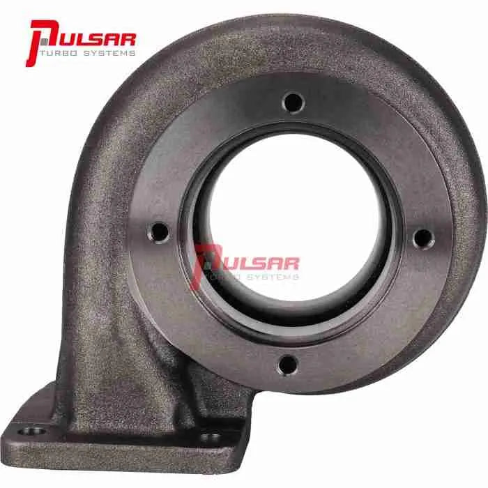 Pulsar PSR turbine housing for 300 Series turbochargers – compatible with models 177211, 177208, 177210 – stainless steel construction with T4, twin scroll, and V-band inlet options.

