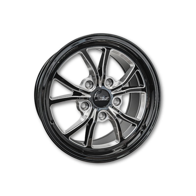Illicit Race Wheels Black 'Eliminator' Rear Drag Wheels 15"x8.0" 6.04" BS | 5x120
