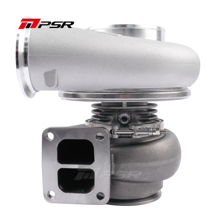 Pulsar PSR PTE 8085E ball bearing turbocharger with 80mm billet wheel

Dual ceramic ball bearing turbo for up to 1600 horsepower

85mm Inconel turbine on Pulsar 8085E turbocharger

T4 twin scroll and V-band housing options for Pulsar 8085E

Precision Turbo compatible 8085E turbocharger upgrade

