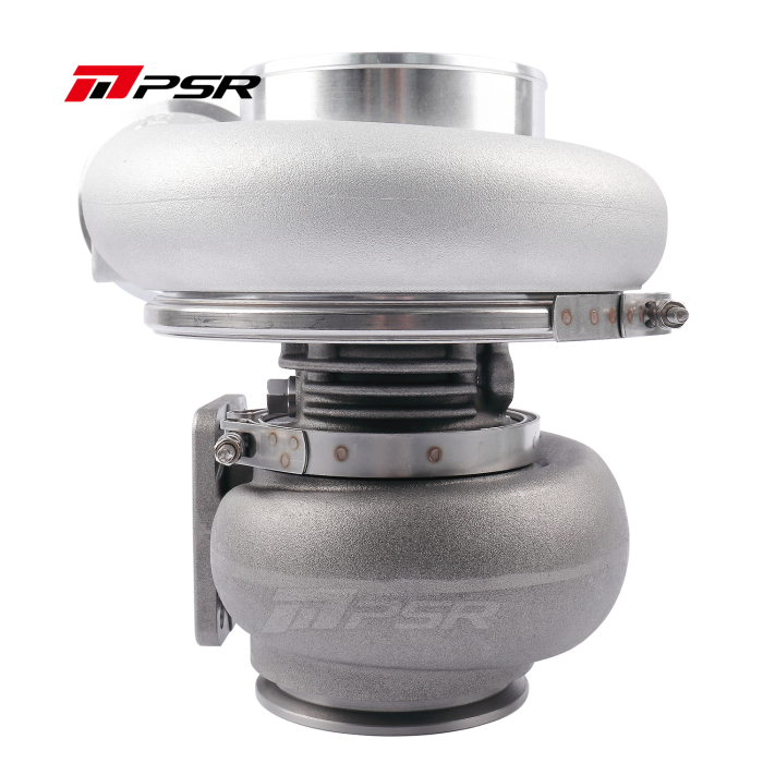 Pulsar PSR PTE 8085E ball bearing turbocharger with 80mm billet wheel

Dual ceramic ball bearing turbo for up to 1600 horsepower

85mm Inconel turbine on Pulsar 8085E turbocharger

T4 twin scroll and V-band housing options for Pulsar 8085E

Precision Turbo compatible 8085E turbocharger upgrade

