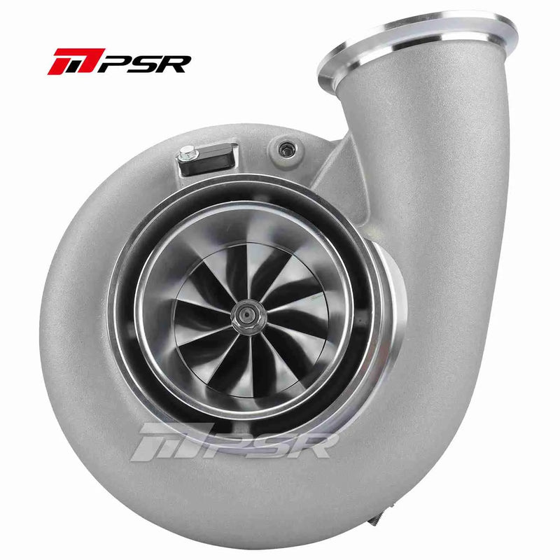 A silver Pulsar Turbos turbocharger with a visible compressor wheel and branding on the side.