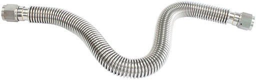 Stainless steel turbo oil drain/return flexible pipe with swivel ends.