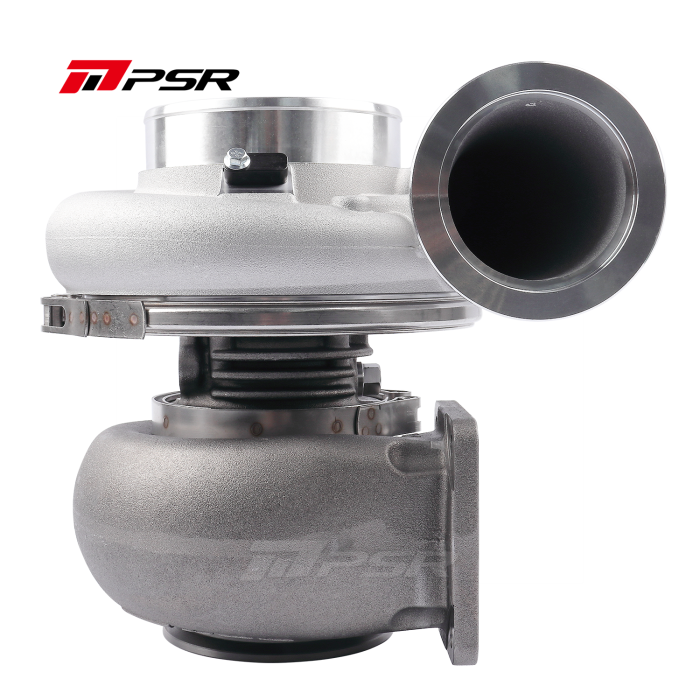 Pulsar PSR PTE 8085E ball bearing turbocharger with 80mm billet wheel

Dual ceramic ball bearing turbo for up to 1600 horsepower

85mm Inconel turbine on Pulsar 8085E turbocharger

T4 twin scroll and V-band housing options for Pulsar 8085E

Precision Turbo compatible 8085E turbocharger upgrade

