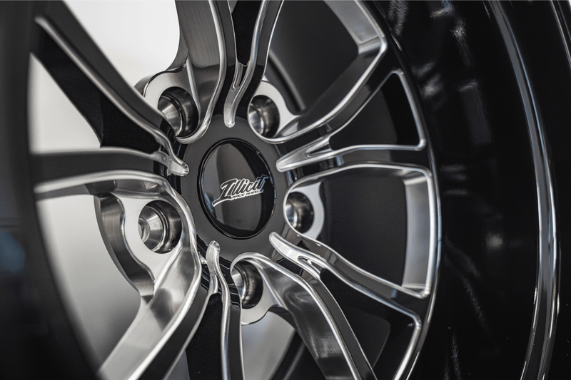 Illicit Race Wheels Black 'Eliminator' Front Runners 17"x4.5" 1.80" BS | 5x114.3 5x4.5"