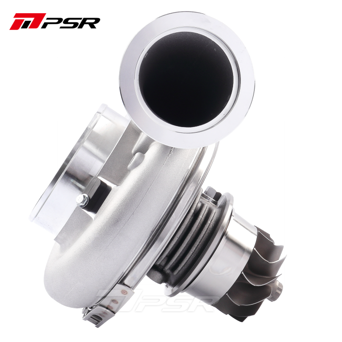 Pulsar PSR PTE 8085E ball bearing turbocharger with 80mm billet wheel

Dual ceramic ball bearing turbo for up to 1600 horsepower

85mm Inconel turbine on Pulsar 8085E turbocharger

T4 twin scroll and V-band housing options for Pulsar 8085E

Precision Turbo compatible 8085E turbocharger upgrade

