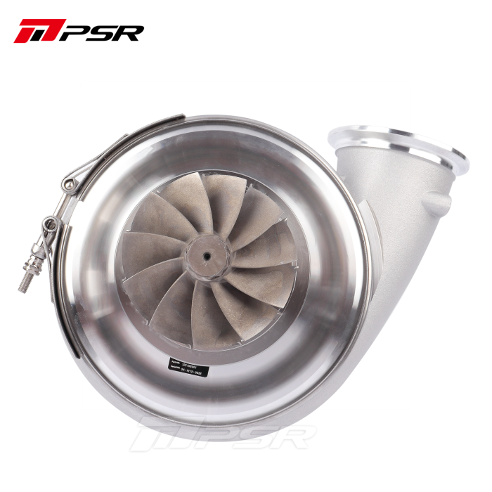 Pulsar PSR PTE 8085E ball bearing turbocharger with 80mm billet wheel

Dual ceramic ball bearing turbo for up to 1600 horsepower

85mm Inconel turbine on Pulsar 8085E turbocharger

T4 twin scroll and V-band housing options for Pulsar 8085E

Precision Turbo compatible 8085E turbocharger upgrade

