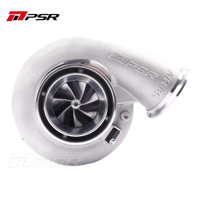 Pulsar PSR PTE 8085E ball bearing turbocharger with 80mm billet wheel

Dual ceramic ball bearing turbo for up to 1600 horsepower

85mm Inconel turbine on Pulsar 8085E turbocharger

T4 twin scroll and V-band housing options for Pulsar 8085E

Precision Turbo compatible 8085E turbocharger upgrade

