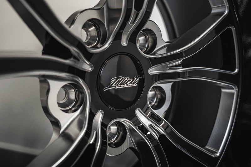 Illicit Race Wheels Black 'Eliminator' Front Runners 17"x4.5" 1.80" BS | 5x114.3 5x4.5"