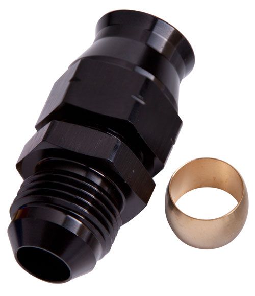 Aeroflow 3 4 Hard Line To 12An Male AF108-12BLK