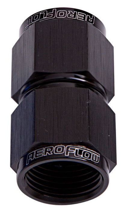 Aeroflow Straight Female Flare 16An AF131-16BLK