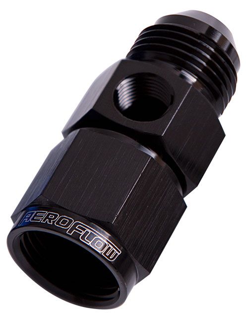 Aeroflow Straight Female Male 8An AF140-08BLK