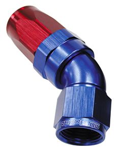 Aeroflow 45 Deg Hose End 20An Blue AF152-20