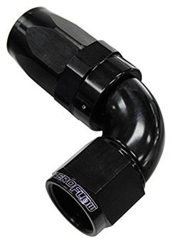 Aeroflow 90 Deg Hose End 20An Black AF153-20BLK