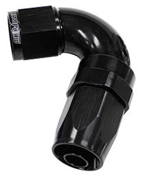 Aeroflow 120 Deg Hose End 10An Black AF154-10BLK