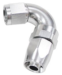 Aeroflow 120 Deg Hose End 10An Silver AF154-10S