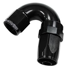 Aeroflow 150 Deg Hose End 08An Black AF155-08BLK