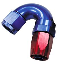 Aeroflow 150 Deg Hose End 16An Blue AF155-16