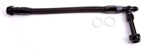 Aeroflow Holley Dual Inlet Rail 6An AF160-06BLK
