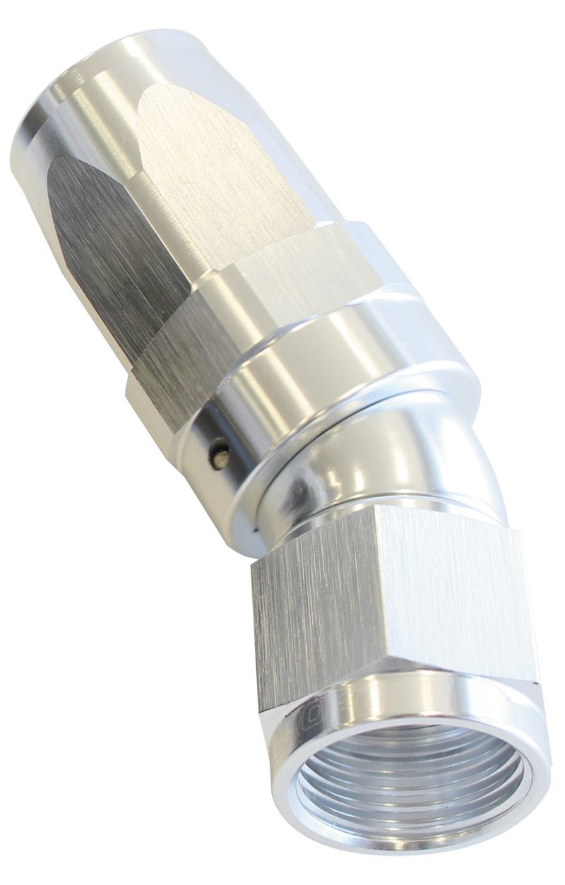 Aeroflow 30 Deg Hose End 10An Silver AF197-10S