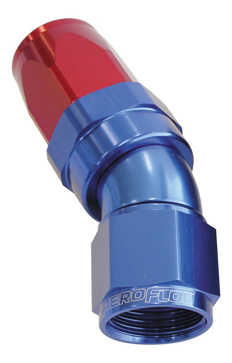 Aeroflow 30 Deg Hose End 16An Blue AF197-16