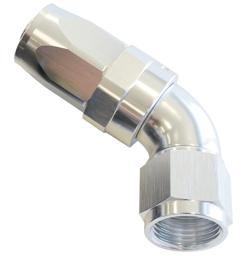 Aeroflow 60 Deg Hose End 08An Silver AF198-08S