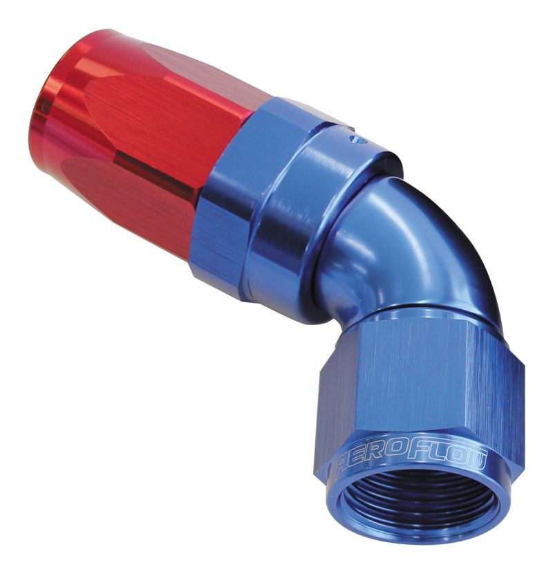 Aeroflow 60 Deg Hose End 12An Blue AF198-12