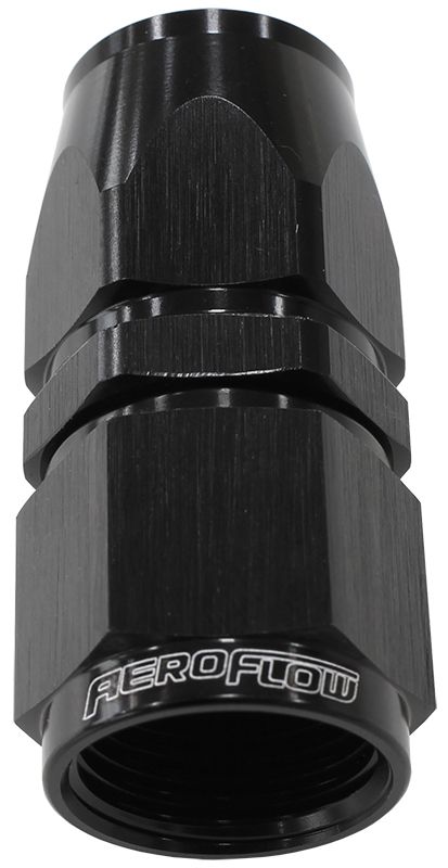 Aeroflow 25 Alloy Straight Hose End 8An AF201-08DBLK-25