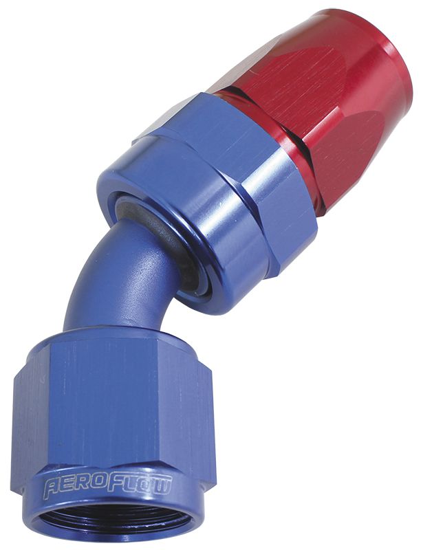 Aeroflow Alloy 45 Deg Hose End 16An AF202-16D