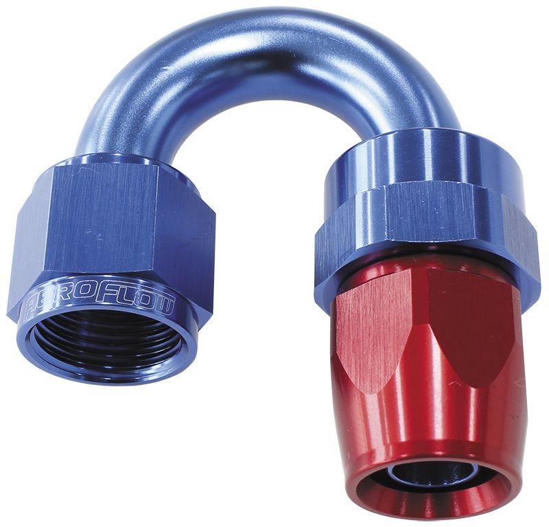 Aeroflow Alloy 180 Deg Hose End 16An AF206-16D
