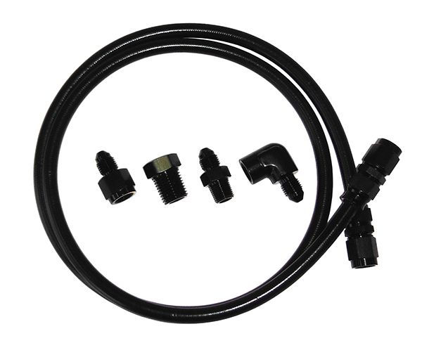 Aeroflow 3An X 3Ft Black Braid Line AF30-3003BLK