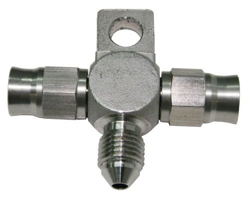 Aeroflow 03 Stainless 3An Tee With Mount AF328-03-03