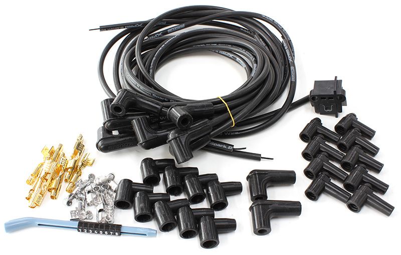 Aeroflow Univ Lead Set Black 90Deg AF4030-31233