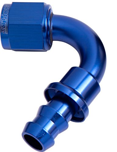 Aeroflow 120 Deg Push Lock End 4An AF404-04