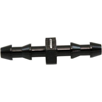 Aeroflow - Male to Male 4mm (5/32") Barb Push Lock Adapter AF410-02BLK