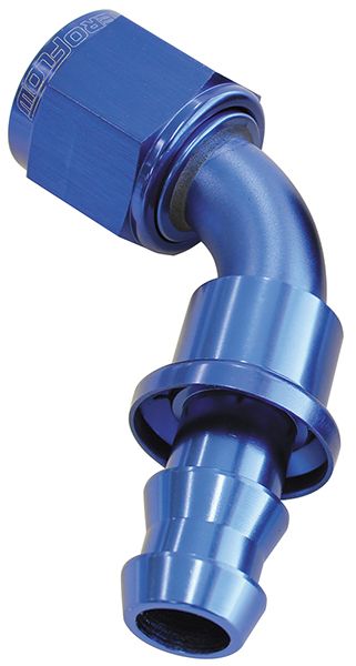 Aeroflow 60 Deg Push Lock End 6An AF418-06
