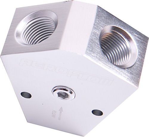 Aeroflow Fuel Block 3 8 3 8 In Out AF451-08S