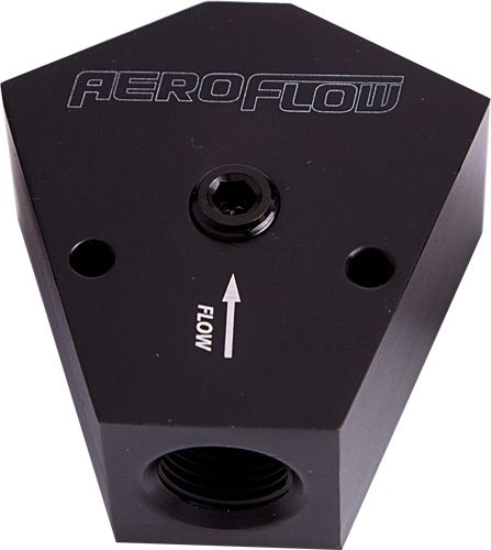 Aeroflow Fuel Block 1 2 1 2 In Out AF451-10BLK