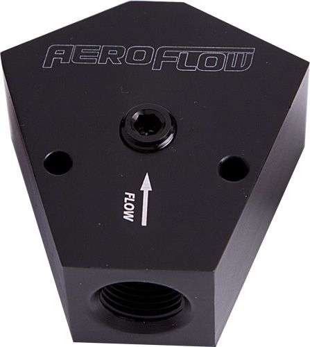 Aeroflow Fuel Block 3 4 3 4 In Out AF451-12BLK
