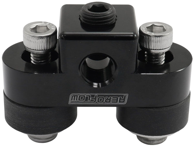 Aeroflow Pressure Sensor Block Black AF456-01BLK