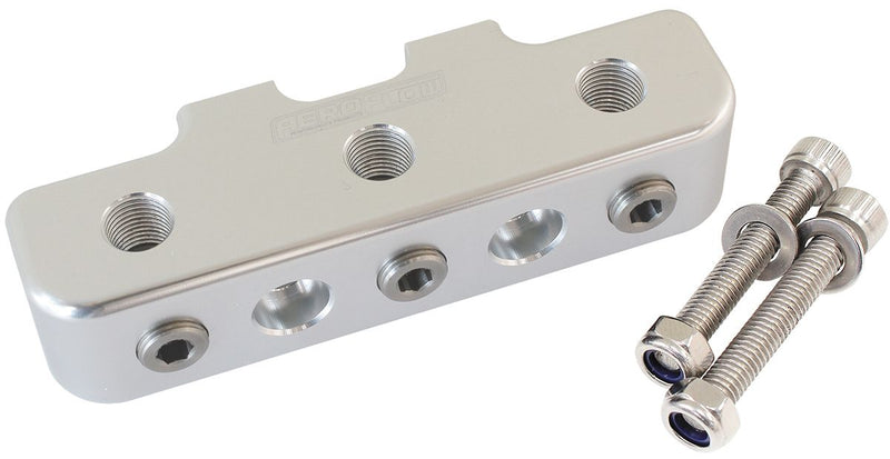 Aeroflow Pressure Sensor Block Silver AF456-03S