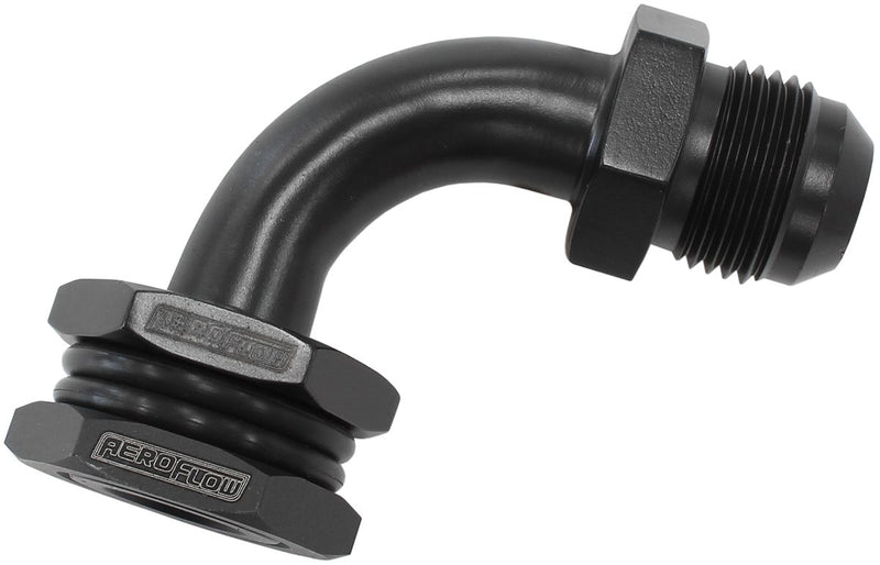 Aeroflow Bulkhead 90 Turbo Drain 10An AF463-33