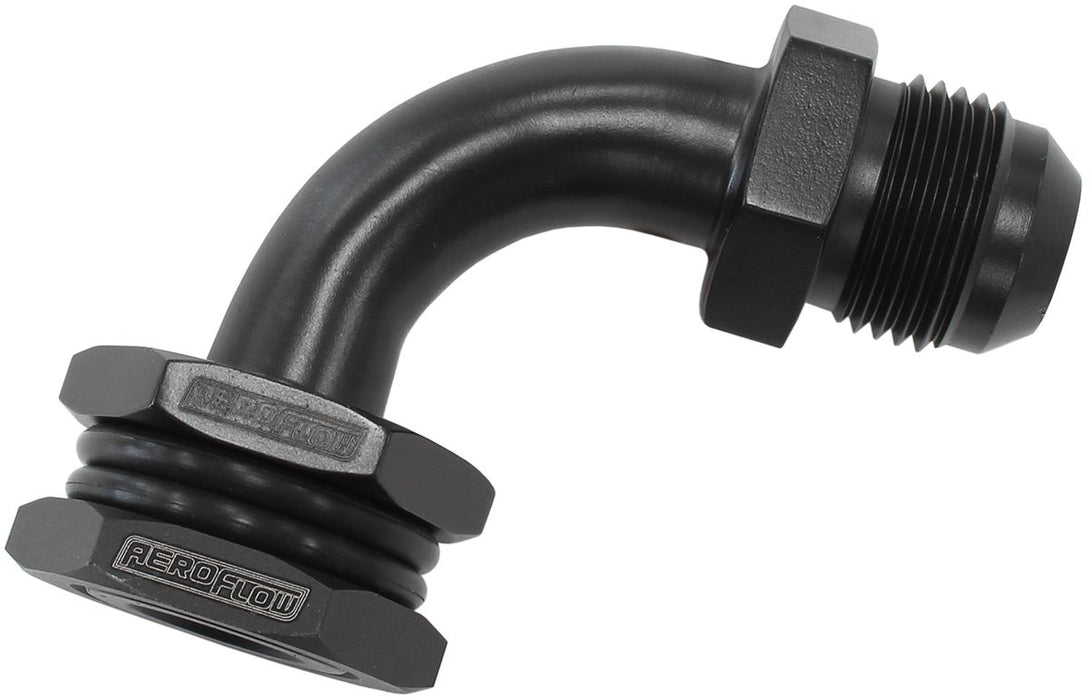 Aeroflow Bulkhead 90 Turbo Drain 10An AF463-33