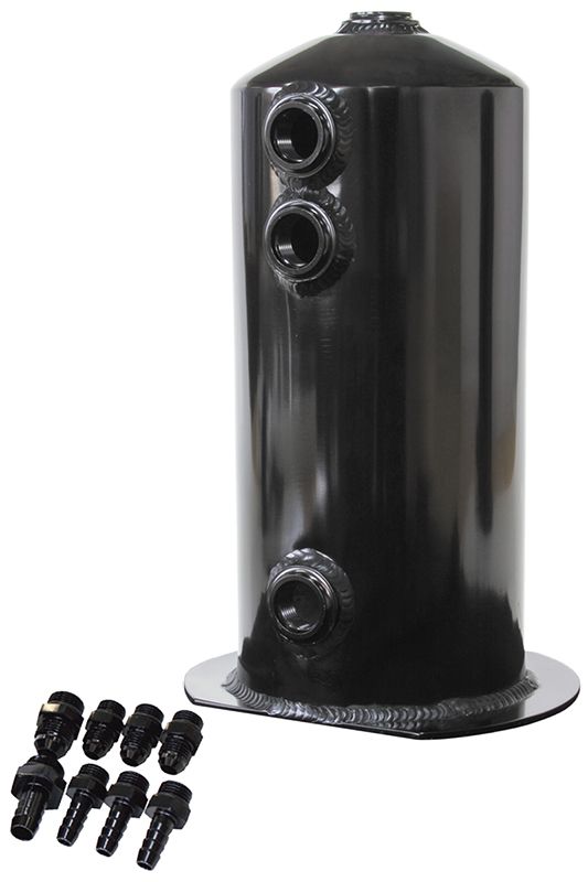 Aeroflow Surge Tank 2 5L Anodised Black AF49-1016BLK