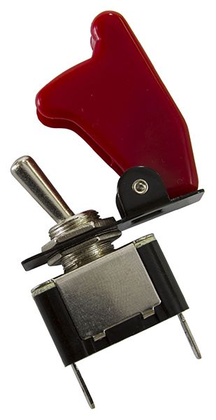 Aeroflow Red Covered Missile Switch AF49-5000