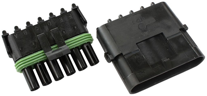 Aeroflow Weatherpack 6 Pin Connector AF49-8506