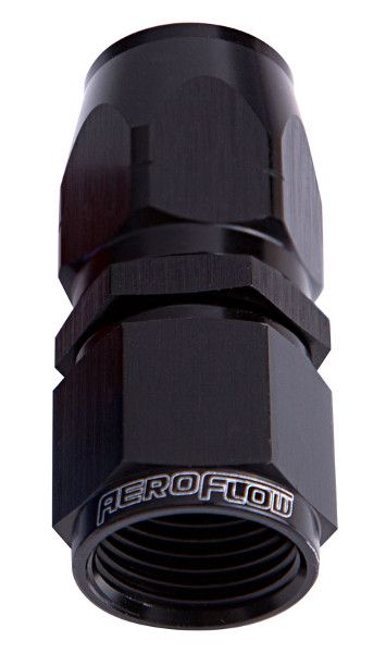Aeroflow 25 Alloy Straight Hose End 6An AF501-06BLK-25