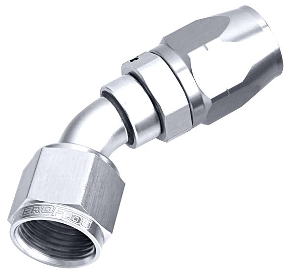 Aeroflow Alloy 45 Deg Hose End 20An AF502-20S