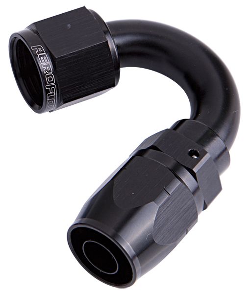 Aeroflow Alloy 150 Deg Hose End 12An AF505-12BLK