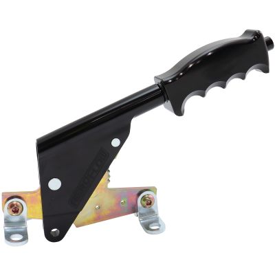 Aeroflow - Floor Mount Handbrake - Black Finish, Pistol Grip Handle AF5070-1100BLK