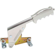 Aeroflow - Floor Mount Handbrake - Silver Finish, Pistol Grip Handle AF5070-1100S